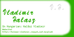 vladimir halasz business card